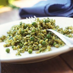 Orzo with Pesto and Peas