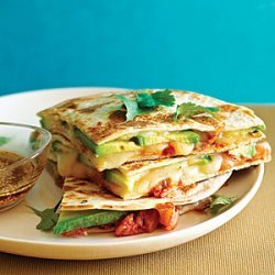 Kimchi and Avocado Quesadillas