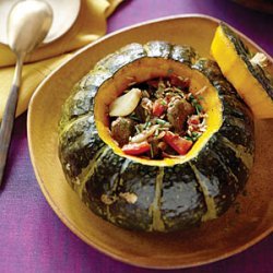 Stuffed Kabocha Squash with Arabic Lamb Stew