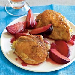Braised Chicken Thighs with Plums