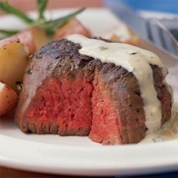 Beef Tenderloin with Mustard-Tarragon Cream Sauce