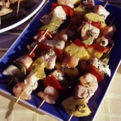 Tequila-Lime Seafood Kebabs