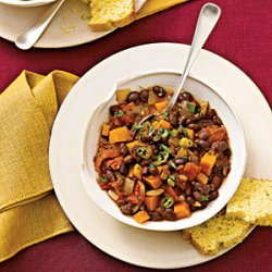 Black-Bean Chili With Winter Squash