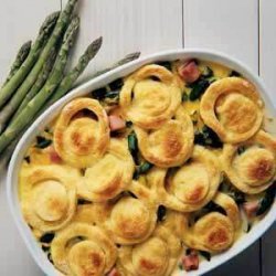 Asparagus Strata (ham and Velveeta)