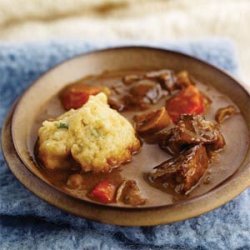 Beef-Ale Stew and Green Onion-Buttermilk Dumplings