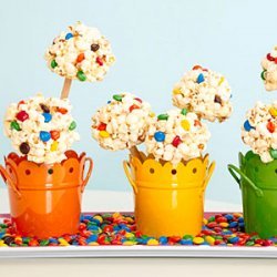 Popcorn-Marshmallow Pops