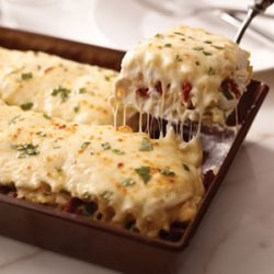 Creamy White Chicken & Artichoke Lasagna