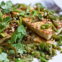 Seared Tofu with Sugar Snap Peas