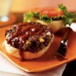 Corn and Two-Bean Burgers with Chipotle Ketchup