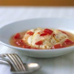 Cod Poached in Tomato-Saffron Broth