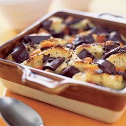 Chocolate-Apricot Bread Pudding