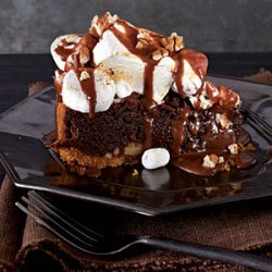 Mississippi Mud S'Mores-Fudge Pie