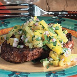 Spiced Pork Chops with Pineapple Salsa