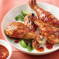 Spicy Honey-Lime Grilled Drumsticks