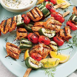 Grilled Salmon Kabobs