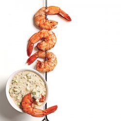 Cajun-Spiced Smoked Shrimp with Remoulade