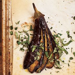 Roasted Eggplants with Herbs