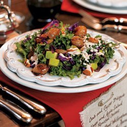 Cabbage and Apple Salad with Roasted Onions