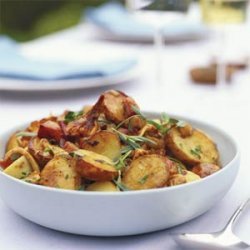 Chanterelle-Potato Salad with Pancetta, Shallots, and Thyme