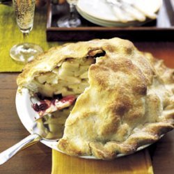 Cranberry-Ribbon Apple Pie