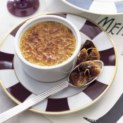 White Pepper Crème Brûlée with Fig and Prune Compote