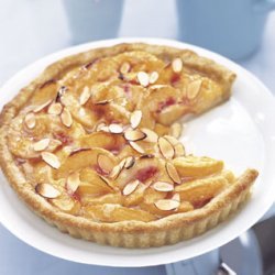 Honey-Glazed Peach Tart with Mascarpone Cream