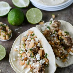 Jerked Shrimp with Melon Salsa