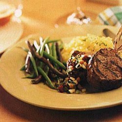 Lamb Chops with Asian Pear and Kiwi Salsa