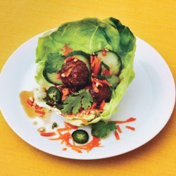 Pork and Lemongrass Meatballs in Lettuce Cups