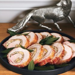 Lemon-and Prosciutto-Stuffed Pork Loin Roast with Broccolini