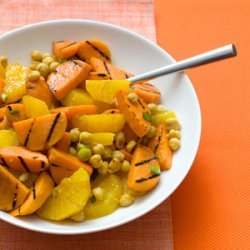 Grilled Sweet Potato, Orange, and Chickpea Salad