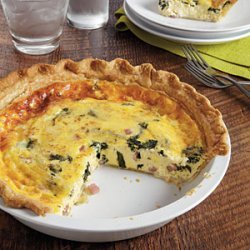 Ham, Swiss and Spinach Quiche