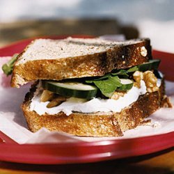 Cucumber and Goat Cheese Sandwiches