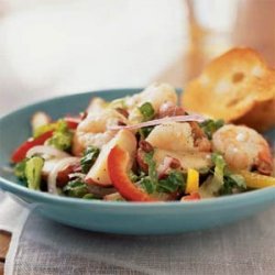 Mediterranean Potato Salad with Shrimp and Feta