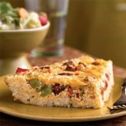 Cajun Quiche in a Rice Crust