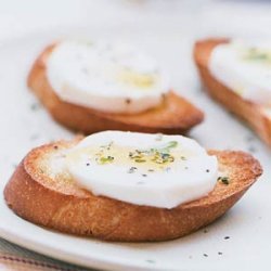 Fresh Mozzarella and Herb Crostini