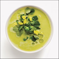 Fresh Pea and Garlic Gazpacho