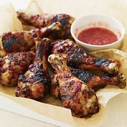 Sticky Grilled Drumsticks with Plum Sauce