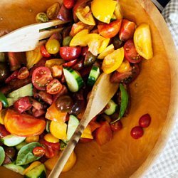 Tomato, Cucumber, and Basil Salad