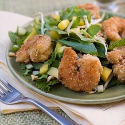 Peanut Shrimp Salad With Basil-Lime Dressing