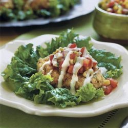 Southwestern Chicken-Corn Cakes