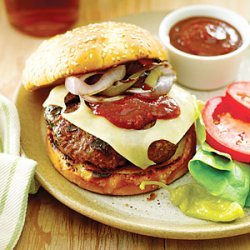 Grass-fed Burgers with Chipotle Barbecue Sauce