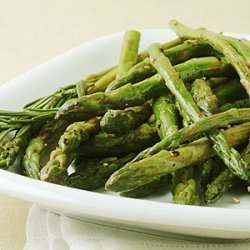 Pan-Roasted Asparagus with Lemon Rind