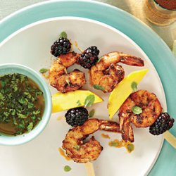 Grilled Blackened Shrimp Skewers