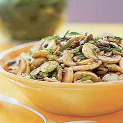 Mushroom Salad with Scallions