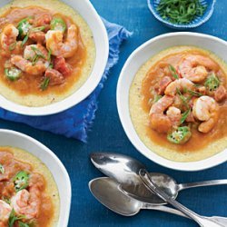 Gumbo Gravy over Stone-ground Grits