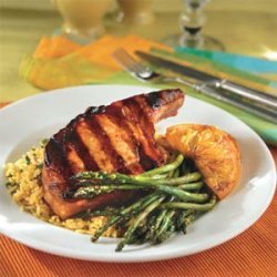 Saucy Pork Chops With Orange Slices