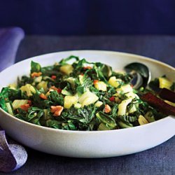 Sauteed Swiss Chard with Pancetta