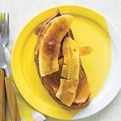 Broiled Banana on Toast