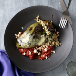 Barley-Stuffed Poblanos